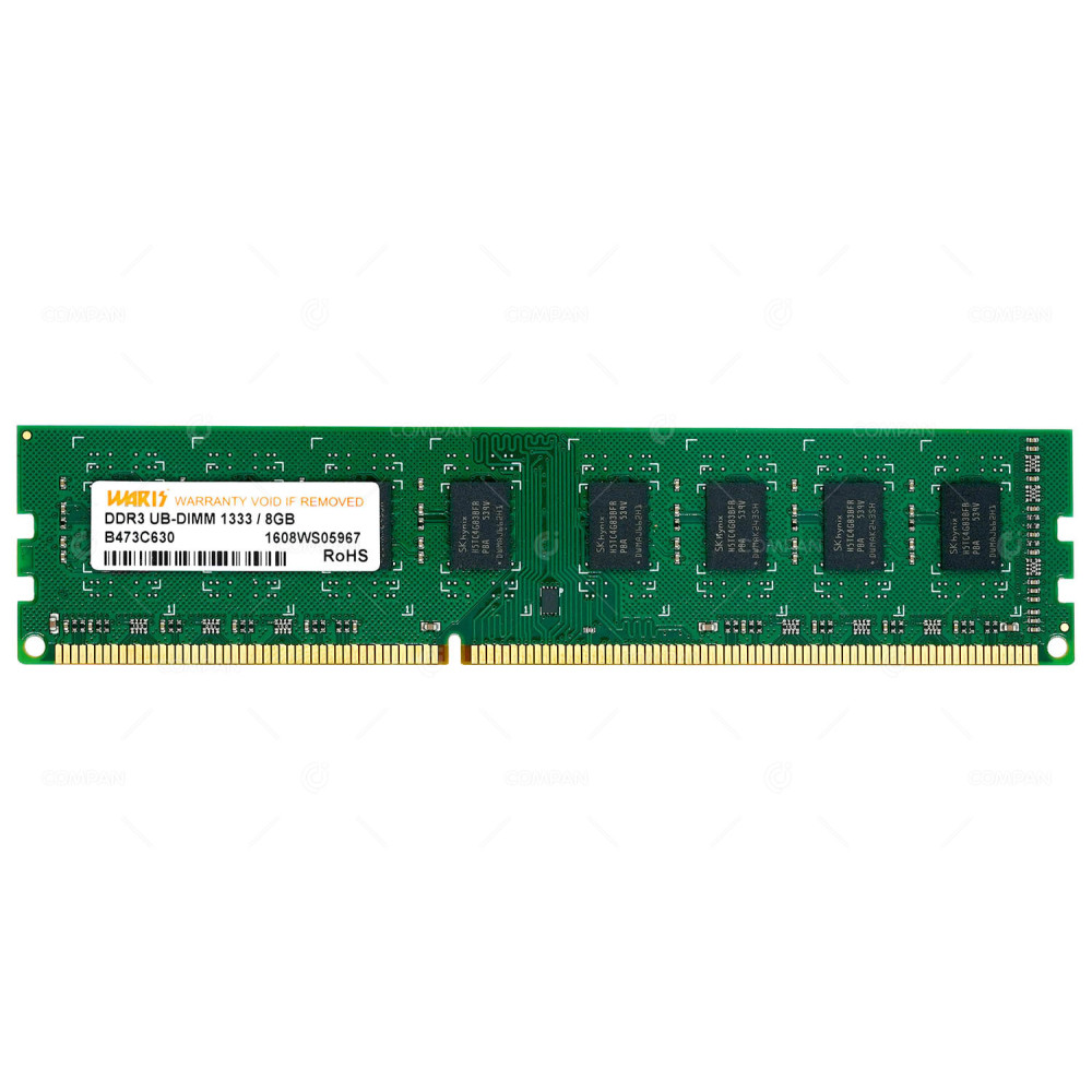 B473C630 WARIS MEMORY 8GB PC3 10600 DDR3 -